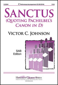 Sanctus SAB choral sheet music cover Thumbnail